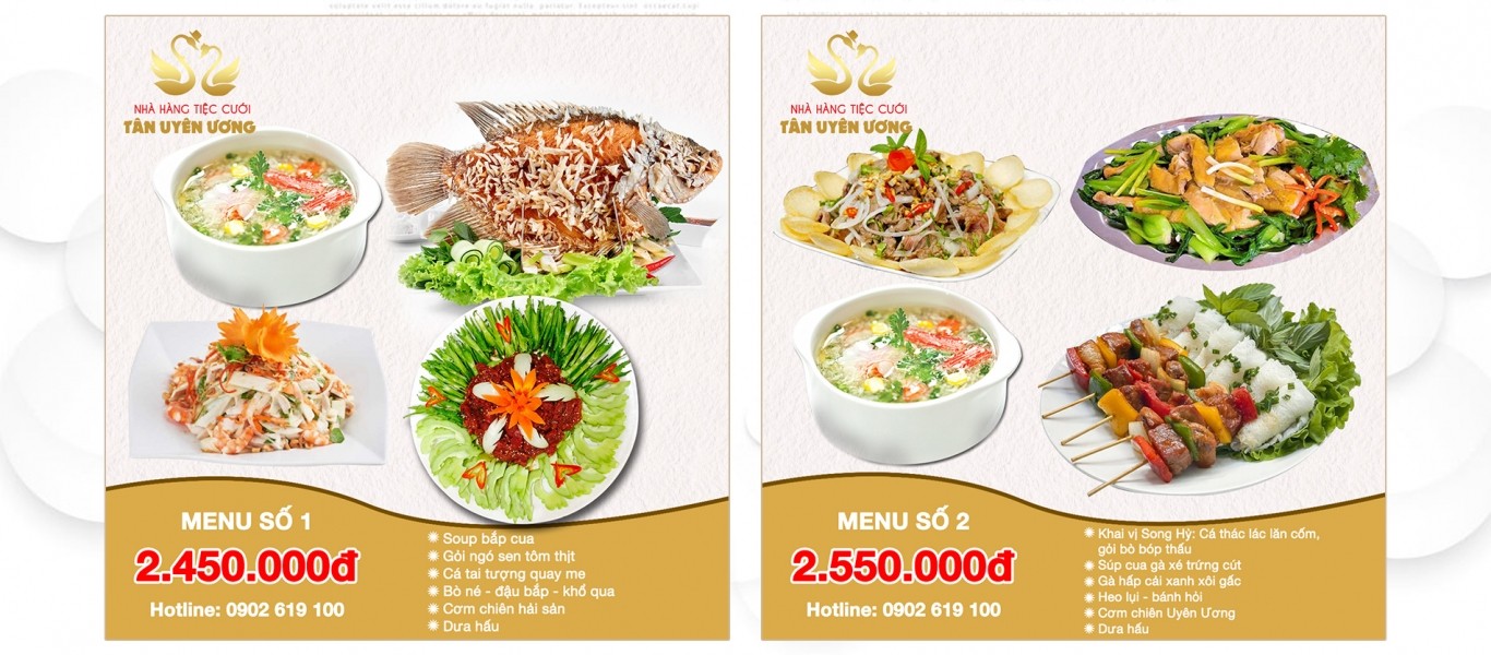Menu nhà hàng